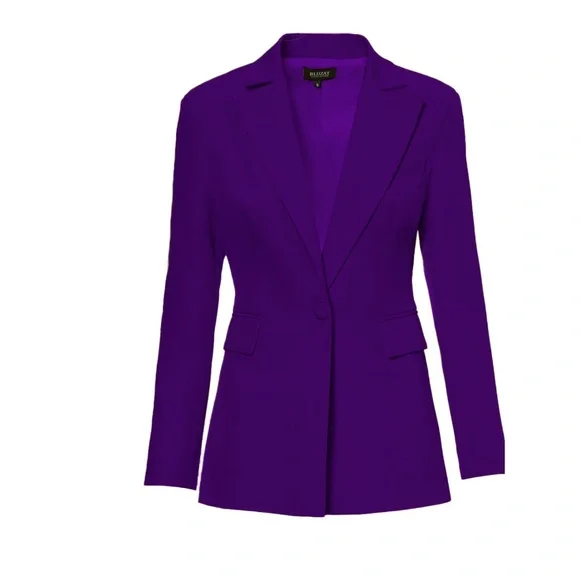 BLUZAT Deep Purple Slim Fit Blazer Size Small NWT